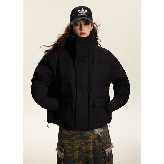 Unisex Coat Stand-up Collar Thick Warm Winter