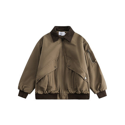 Unisex Coat Loose Lapels Overalls Male