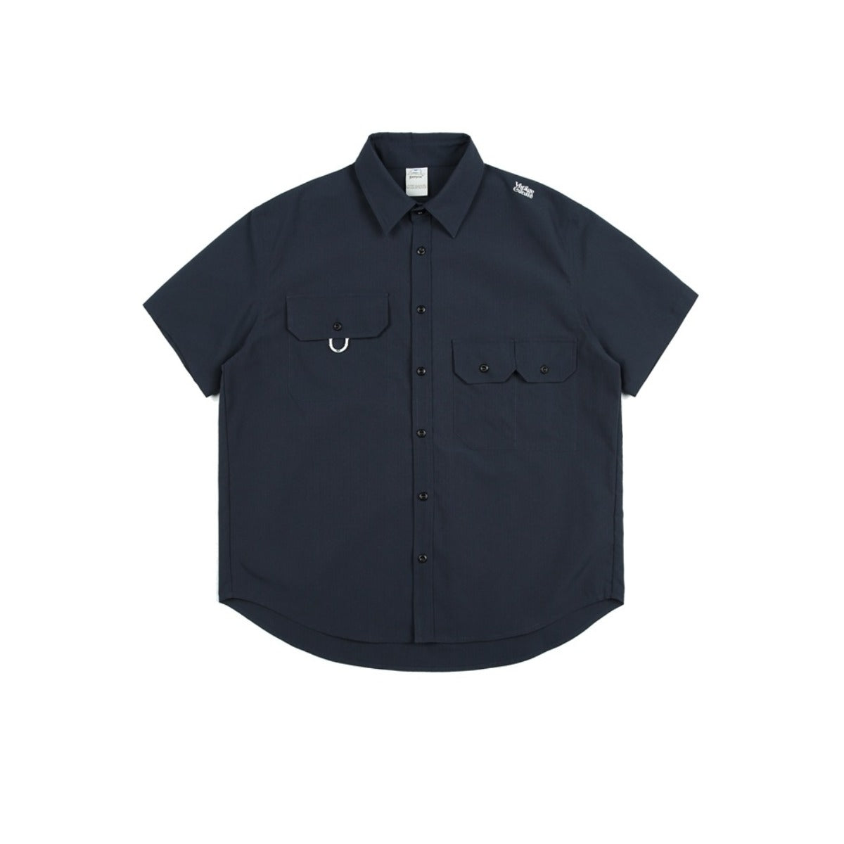 Unisex Shirt Retro Multi-Pocket Loose Casual