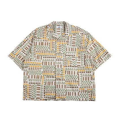 Unisex Shirt Hawaiian Loose Summer Thin